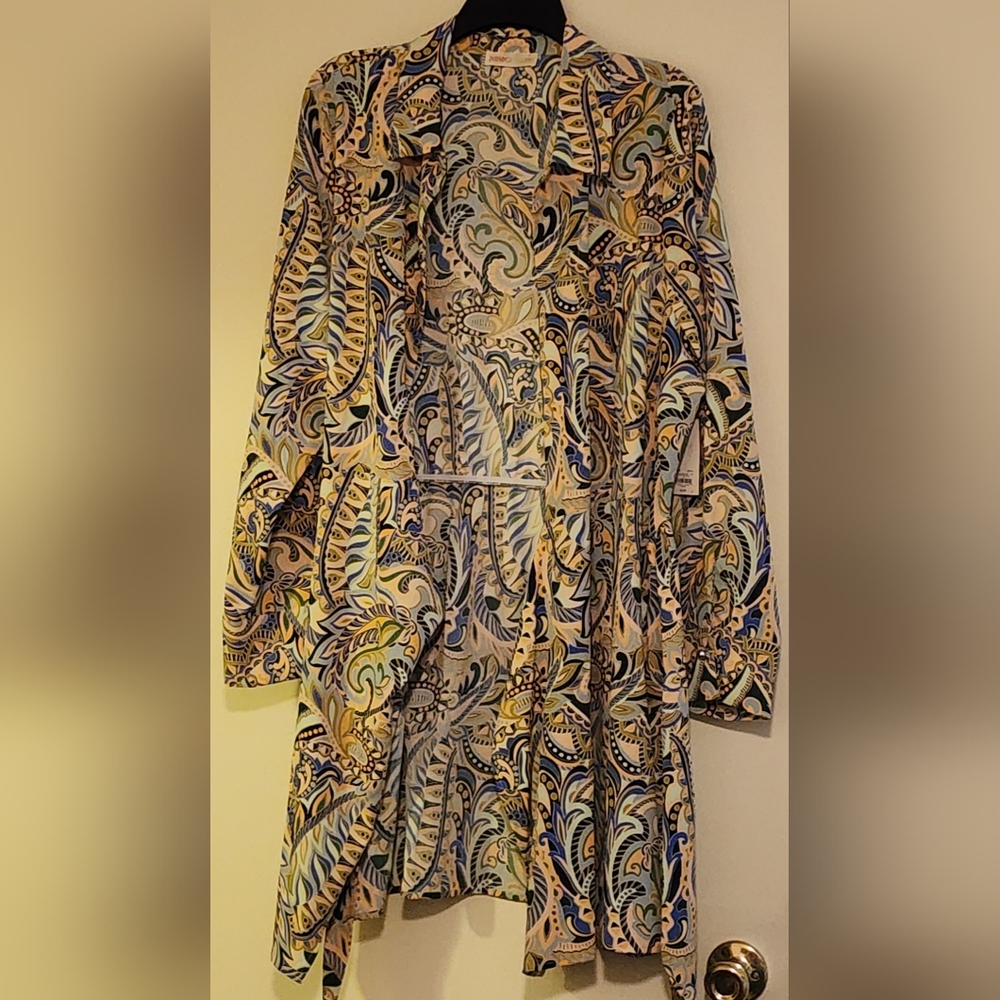Intempo Paisley Print Long Sleeve Dress - Picture 2 of 4